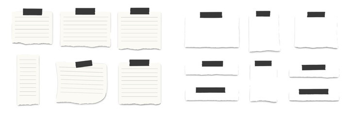 Poster - Various sticky notes arranged on a white background for organization and reminders in office or study settings