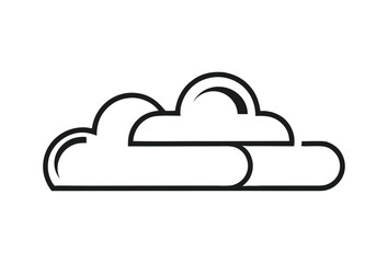 Poster - Cloud computing technology concept with network and data illustration design.