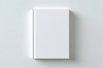 Poster - Minimalistic blank white hardcover notebook with smooth cover and clean design for writing sketching and journaling purposes