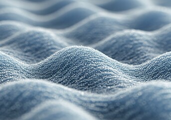 Aufkleber - Abstract blue background shows textured wavy surface pattern