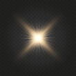 © Bogdan - Lens Flare, light glow effect. sun or realistic shining star with backlight effect. bokeh glitter and sparkles or sparkles on transparent background.