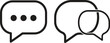 © MD - Hand-Drawn Chat Icon Set | Unique Black & White Message Bubbles for UI, Apps & Mobile Interfaces