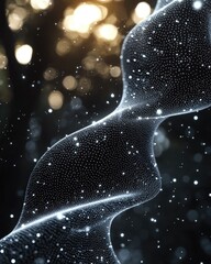 Poster - Abstract Network Data Visualization with Glowing Lines and Points