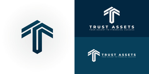 Poster - The dynamic TA emblem for finance and investment features an upward arrow that signifies growth, strategic direction, and reliable progress, effectively representing financial ascent and trust.