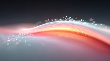 Poster - Abstract Futuristic Interface Glowing in Space