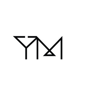Minimal Letters YM Logo Design