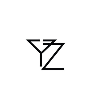 Minimal Letters YZ Logo Design