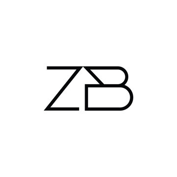 Minimal Letters ZB Logo Design