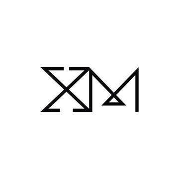 Minimal Letters XM Logo Design