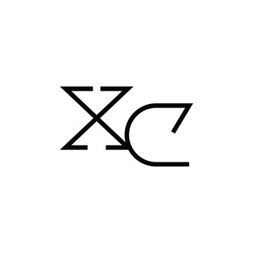Minimal Letters XC Logo Design