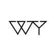 © Gfxvect Pro - Minimal Letters WY Logo Design