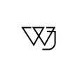 © Gfxvect Pro - Minimal Letters WJ Logo Design