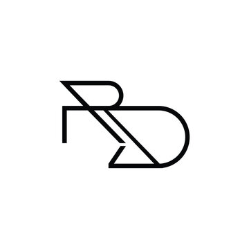 Minimal Letters RD Logo Design