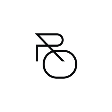 Minimal Letters RO Logo Design