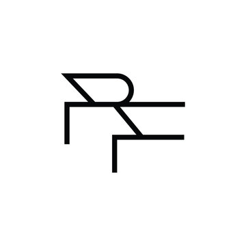 Minimal Letters PF Logo Design