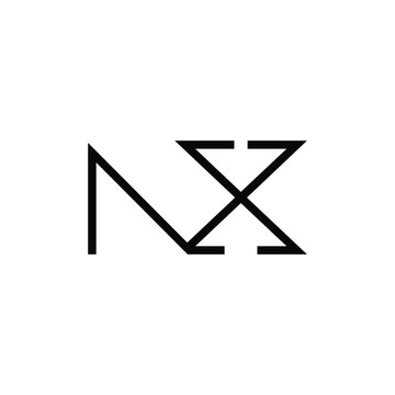 Minimal Letters NX Logo Design