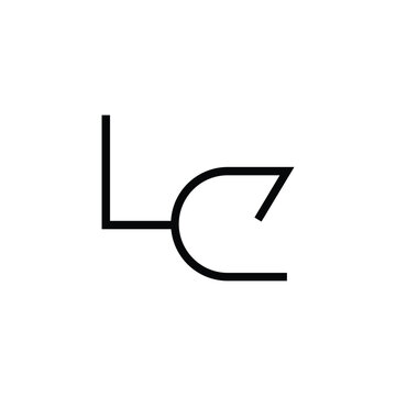 Minimal Letters LC Logo Design