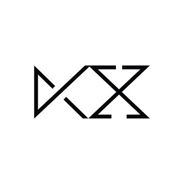 Minimal Letters KX Logo Design