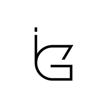 Minimal Letters IG Logo Design