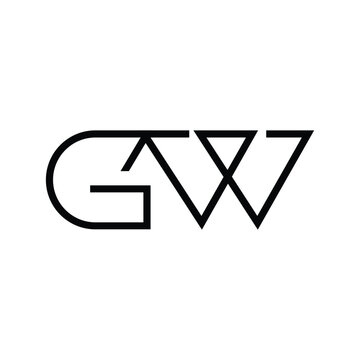 Minimal Letters GW Logo Design