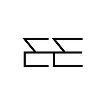 Minimal Letters EE Logo Design