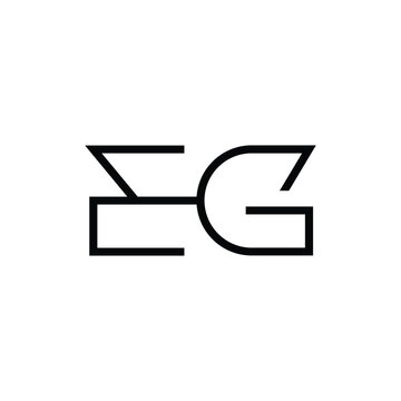 Minimal Letters EG Logo Design