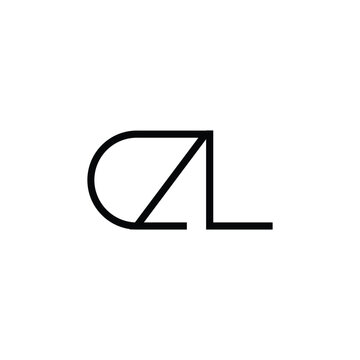 Minimal Letters DL Logo Design