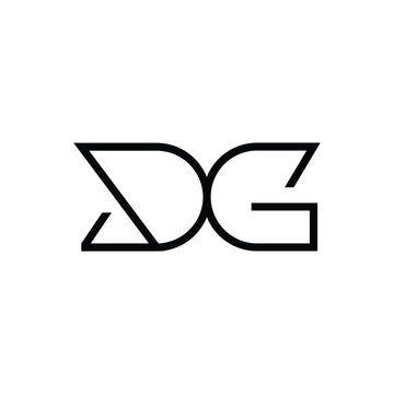 Minimal Letters DG Logo Design