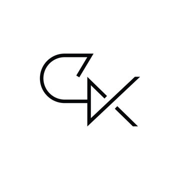 Minimal Letters CK Logo Design