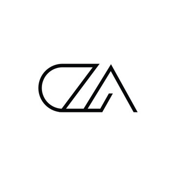 Minimal Letters DA Logo Design