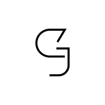 Minimal Letters CJ Logo Design