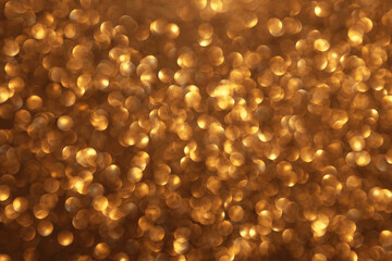 Wall Mural - golden glitter festive bokeh background