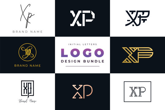 Initial letters XP Logo Design Bundle