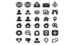 © Rizvi - Social Media icon set. Online community, media, website, blog, content, business marketing and social network icons.