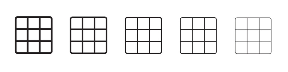 Grid icon vector illustration isolated