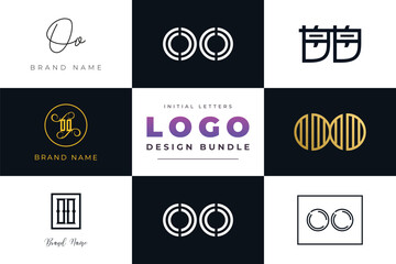Leinwandbilder - Initial letters OO Logo Design Bundle