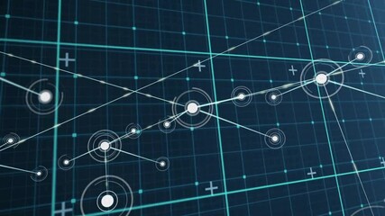 Poster - Node spawning new nodes then connecting into clusters while camera shifting to visualize network
