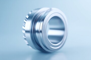 Poster - close-up of industrial turbine blades minimalist design