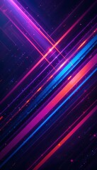 Aufkleber - Abstract Gradient Background With Diagonal Lines. A Blend Of Vibrant Purple, Blue, Pink, And Orange Hues Creates A Modern Design. Great For Digital Art Or Promotional Materials. Energetic.