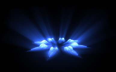Wall Mural - glow swirl light effect. circular lens flare. abstract rotational lines. power energy element. lumin