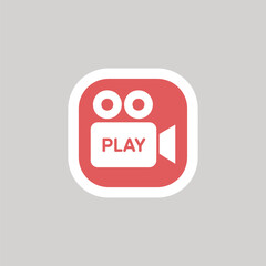 Poster - Video icon vector design, Media icon sign