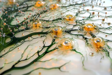 Poster - Flexible bio-circuit boards grown from organic polymers, layered with living neurons