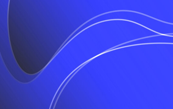 Abstract blue background with amooth shapes in it