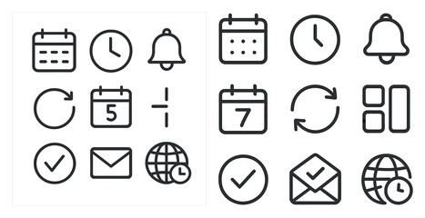 Poster - set of laundry icons