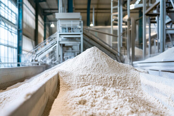 Poster - Flour production facility with high-quality milling process Generative AI