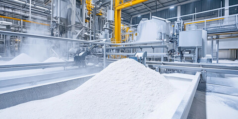 Aufkleber - Flour production in a high-tech facility Generative AI