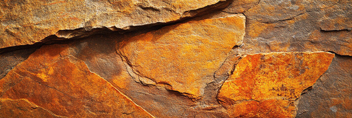 Poster - Fire-like texture of orange and red rock formations Generative AI