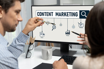 Poster - Content marketing for brisk online business and e-commerce marketing strategy