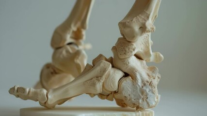 Poster - Detailed exploration of human ankle anatomy model showcasing intricate skeletal structure and joint articulation
