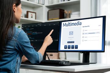 Poster - Multimedia cloud computing storage for uploading and store files online brisk for internet users and online business.